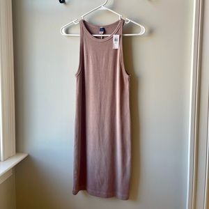 Beige/tan body con midi/mini dress
